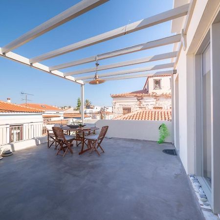 The Roof - Flat Sea View In Aegina Townアパートメント エクステリア 写真