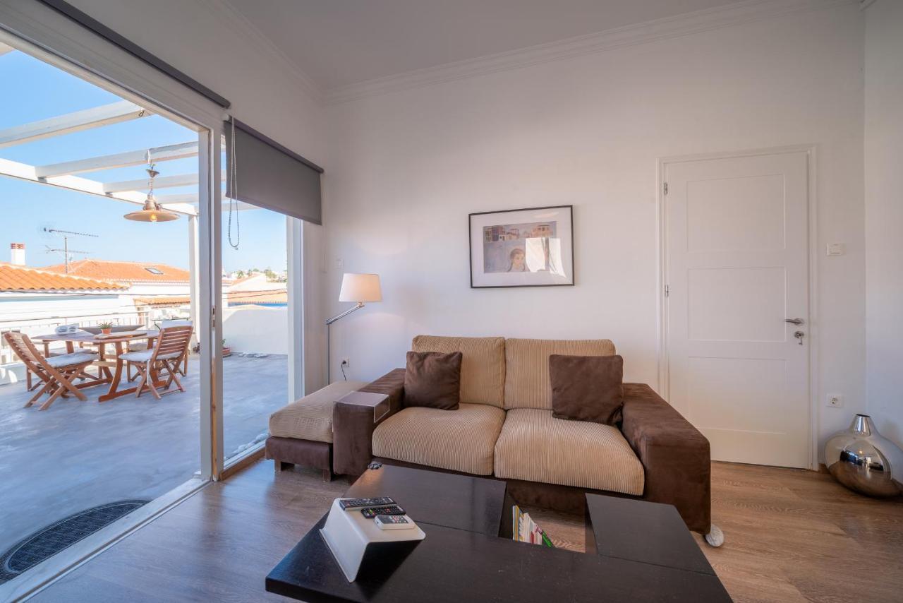 The Roof - Flat Sea View In Aegina Townアパートメント エクステリア 写真